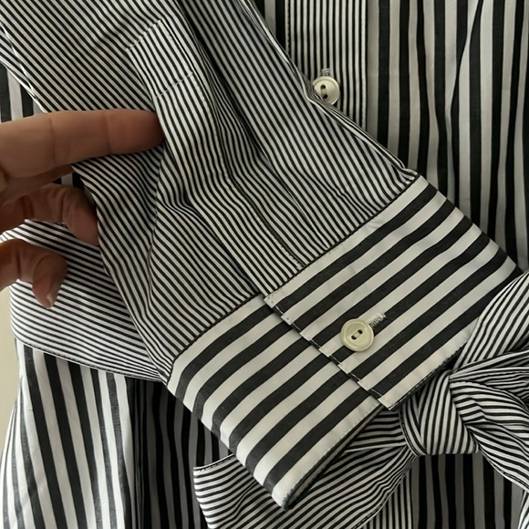 Talbots striped shirt dress NWT Size 12. - Picture 6 of 8